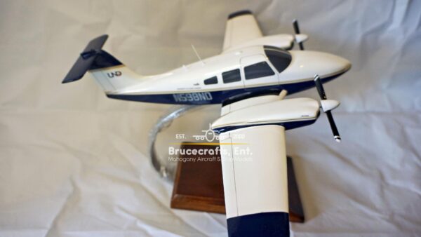 Model of Piper PA-44 Seminole with detailed craftsmanship.